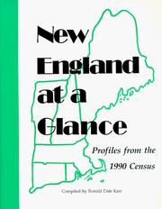 Cover of: New England at a glance: profiles from the 1990 census
