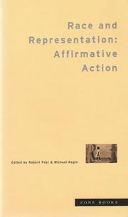 Cover of: Race and representation: affirmative action