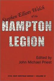 Cover of: Stephen Elliott Welch of the Hampton Legion