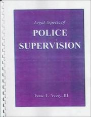 Cover of: Legal Aspects of Police Supervision