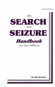 Cover of: The Search and Seizure Handbook