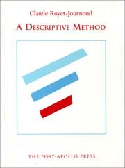 Cover of: A descriptive method