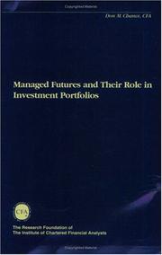 Cover of: Managed Futures and Their Role in Investment Portfolios
