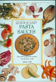 Cover of: Quick and Easy Pasta Sauces