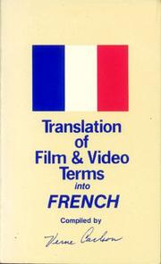 Cover of: Ahora o nunca Translation of film/video terms into French