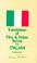 Cover of: Translation of film/video terms into Italian =
