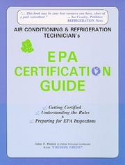 Air conditioning & refrigeration technician's EPA certification guide by James F. Preston