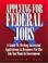 Cover of: Applying for federal jobs