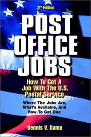 Cover of: Post Office jobs: how to get a job with the U.S. Postal Service
