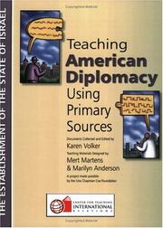 Cover of: Teaching American Diplomacy: The Establishment of Israel