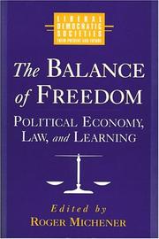Cover of: The Balance of Freedom | Roger Michener