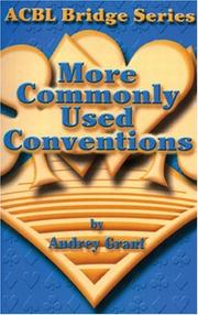 Cover of: More Commonly Used Conventions (ACBL Bridge) by 