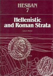 Cover of: Hellenistic and Roman strata by Larry A. Mitchel