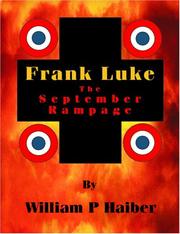 Cover of: Frank Luke: the September rampage