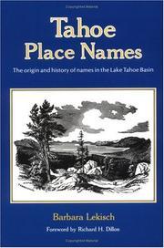 Cover of: Tahoe place names by Barbara Lekisch