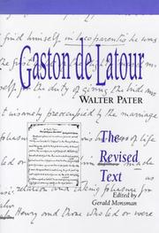 Cover of: Gaston de Latour by Walter Pater