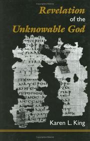 Cover of: Revelation of the unknowable God: with text, translation, and notes to NHC XI, 3 Allogenes