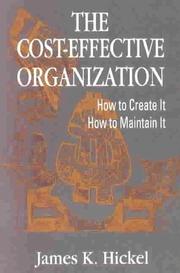 Cover of: The cost-effective organization