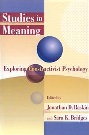 Cover of: Studies in Meaning by 