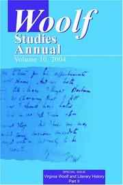 Cover of: woolf studies annual (Woolf Studies Annual) by Mark Hussey