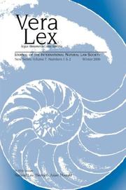 Cover of: Vera Lex Vol 7 | R, Chapman