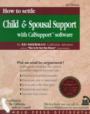 How to settle child & spousal support by Charles Edward Sherman