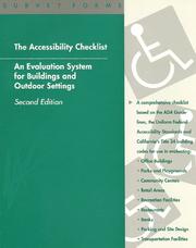 The accessibility checklist by Susan M. Goltsman