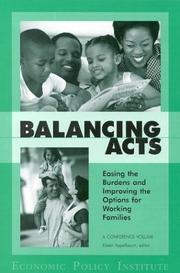 Cover of: Balancing Acts | Eileen Appelbaum