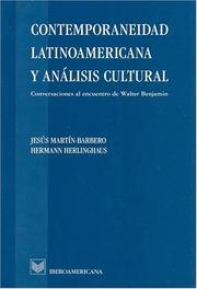 Cover of: Contemporaneidad latinoamericana y análisis cultural by Jesús Martín-Barbero, Hermann Herlinghaus.