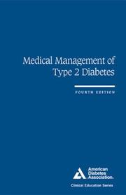 Cover of: Medical management of type 2 diabetes. by 