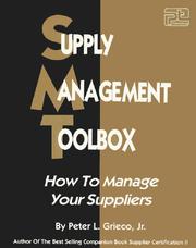 Cover of: Supply management tool box by Peter L. Grieco