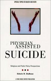 Cover of: Physician Assisted Suicide: Religious and Public Policy Perspectives