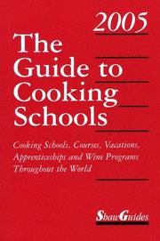 Front cover of The guide to cooking schools, 2005 by Unknown
