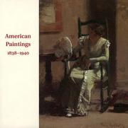 Cover of: American paintings, 1838-1940.