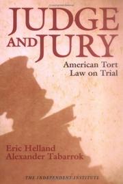 Cover of: Judge and Jury by Eric Helland, Alexander Tabarrok