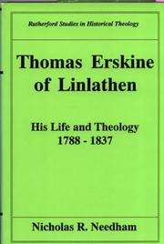 Cover of: Thomas Erskine of Linlathen by Nicholas R. Needham