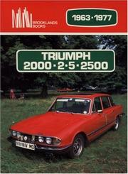 Cover of: Triumph 2000/2.5/2500 1963-77