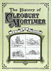 Cover of: The History of Cleobury Mortimer by Samuel Forbes Frederick Auchmuty