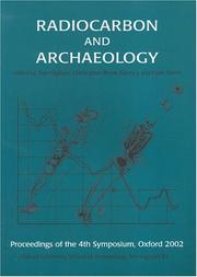 Cover of: Radiocarbon And Archaeology by 