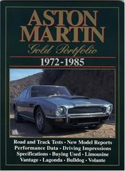 Cover of: Aston Martin 1972-1985 Gold Portfolio by R.M. Clarke