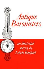 Cover of: Antique Barometers: An Illustrated Survey