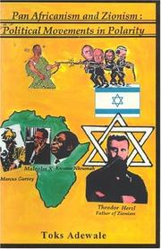 Cover of: Pan Africanism and Zionism by Toks Adewale