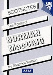 Cover of: The Poetry of Norman MacCaig (Scotnotes) by Roderick Watson