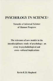 Cover of: Psychology in science: towards a universal science of human progress