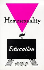 Cover of: Homosexuality and Education