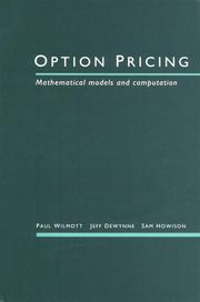 Cover of: Option Pricing | Paul Wilmott