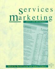 Cover of: Services Marketing: Texts and Readings