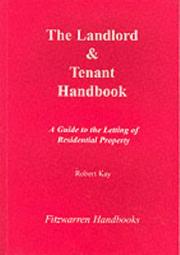 Cover of: The Landlord and Tenants Handbook