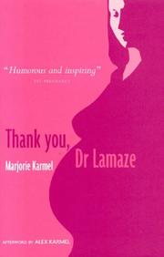 Cover of: Thank You, Dr Lamaze