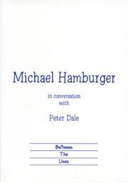 Cover of: Michael Hamburger in conversation with Peter Dale.